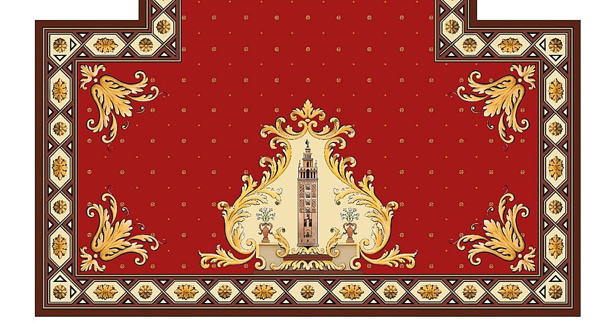 Así será la gran alfombra de la Real Fábrica de Tapices para el altar mayor de la Catedral de Sevilla