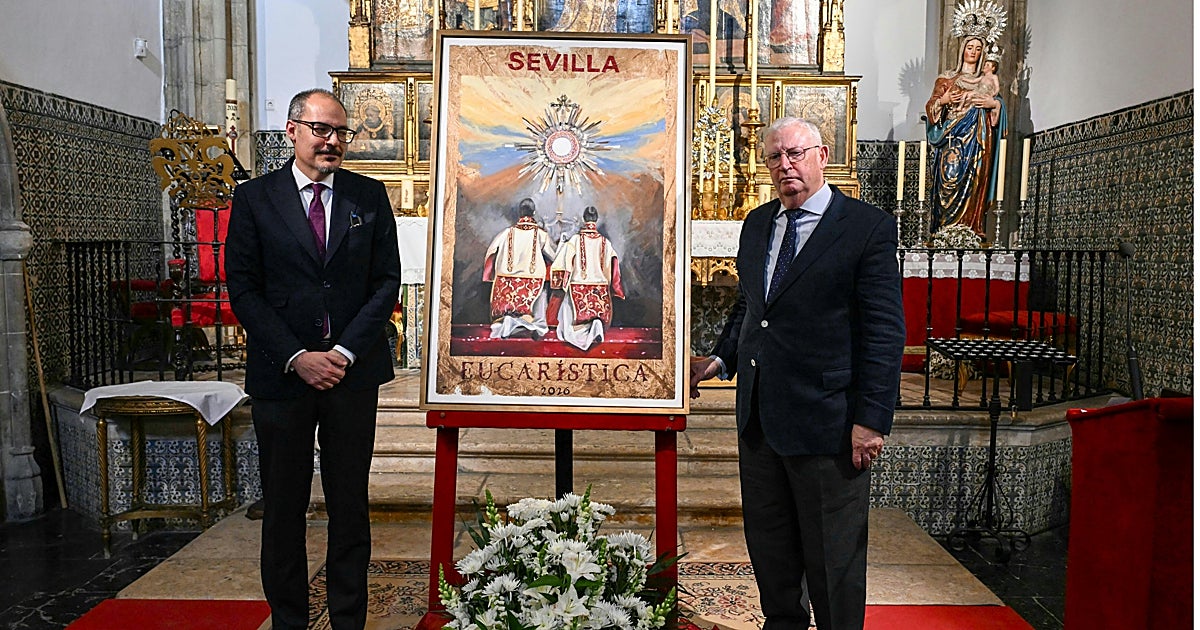 La custodia de la sacramental de San Lorenzo representa el cartel del 'Sevilla eucarística' 2026