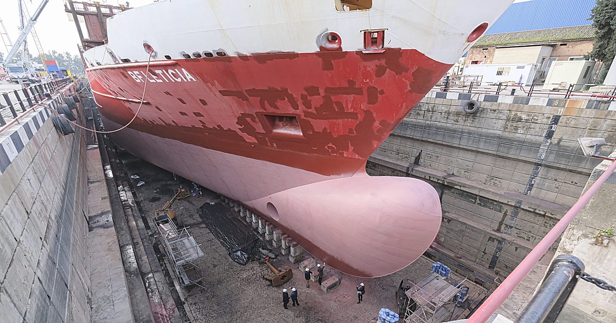 El Puerto de Sevilla saca a concurso la explotación de su dique seco para la construcción de buques