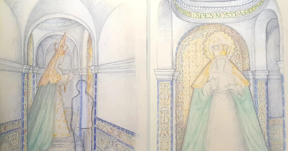 La Esperanza de Triana se inspira en los murales barrocos de San Lorenzo y San Luis de los Franceses para el camarín de la Virgen