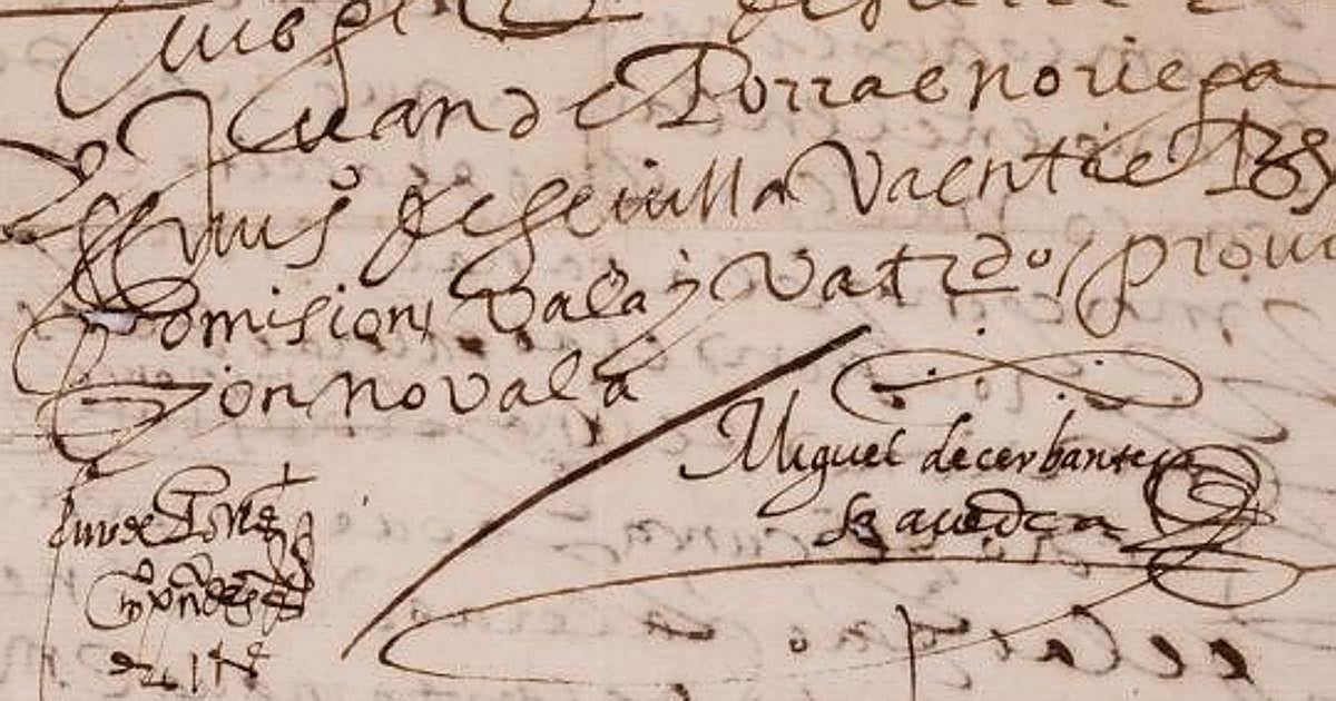 La subasta de la escritura notarial firmada por Cervantes queda desierta