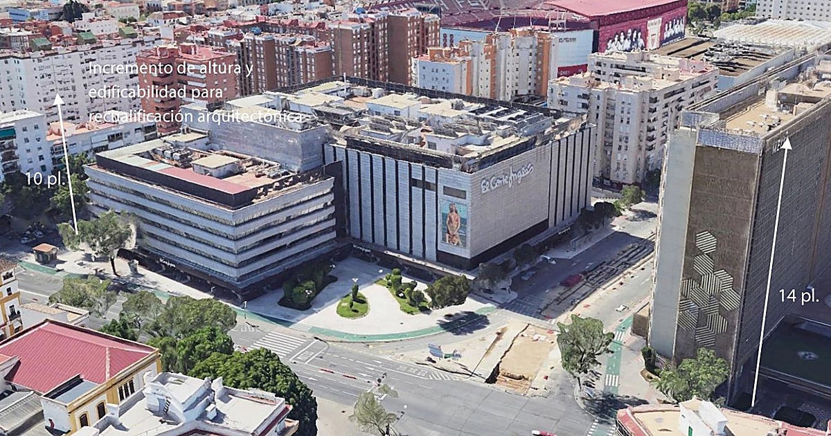 El Corte Inglés convertirá parte de su edificio de Nervión en un hotel de diez plantas