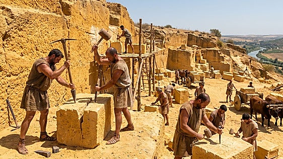 La piedra marítima con la que se construyó la Colonia Hispalis