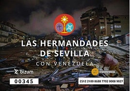 Las hermandades de Sevilla llevan 12.000 euros recogidos para Venezuela