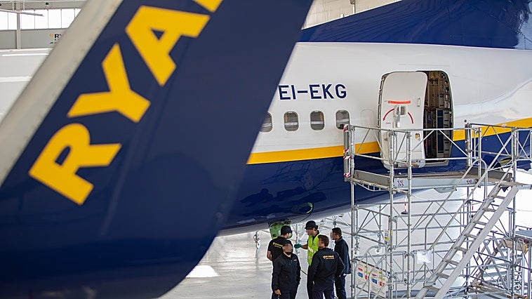 Ryanair podrá pedir licencia de obra para su taller de motores a principios de año