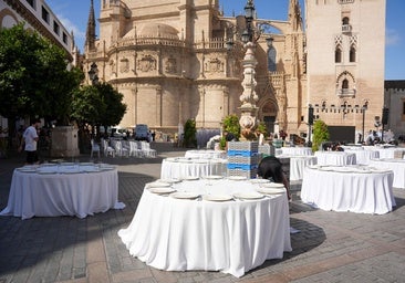 Denuncian por la vía penal a las administraciones que autorizaron la cena de Escaparate a los pies de la Giralda