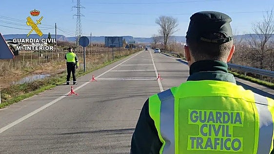 Un conductor ebrio circula a contramano por la A-92 y acaba colisionando contra una señal de tráfico