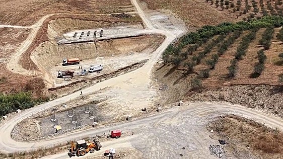 Las obras de la SE-40 destapan el acueducto romano de Itálica