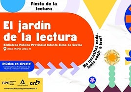 Cartel de El Jardín de la Lectura, que se celebrará el próximo 2 de octubre.