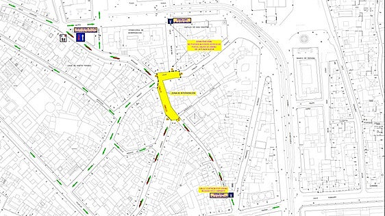Las calles Jimios y Joaquín Guichot permanecerán cortadas al tráfico hasta el 10 de octubre