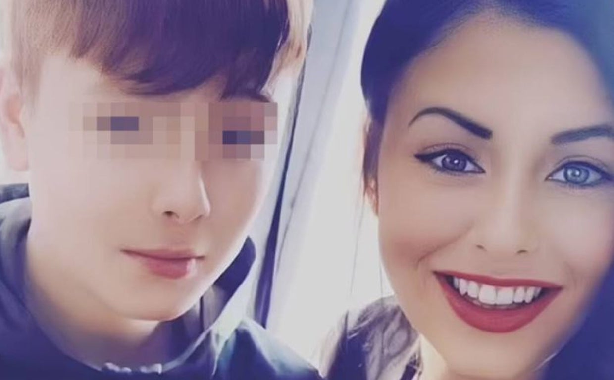 Lauryn Keating y su hijo Leon