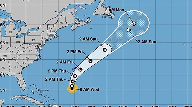11 de septiembre, el día que la borrasca Danielle ya debilitada tocará España