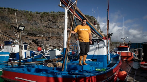 Trujillo, en su barco