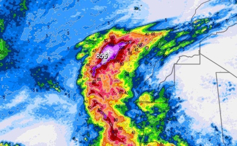 Estas son las zonas de España que se verán afectadas por la llegada de un ciclón tropical