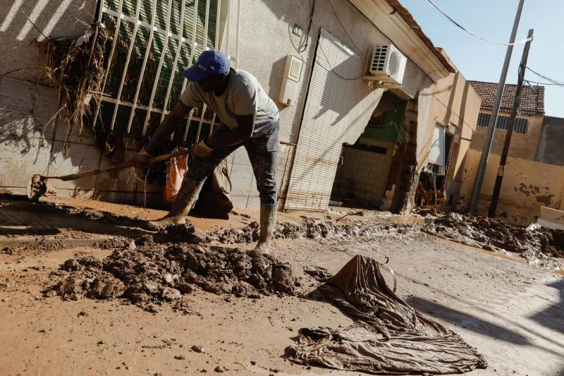 Una riada mortal asola las calles de Javalí Viejo, en Murcia
