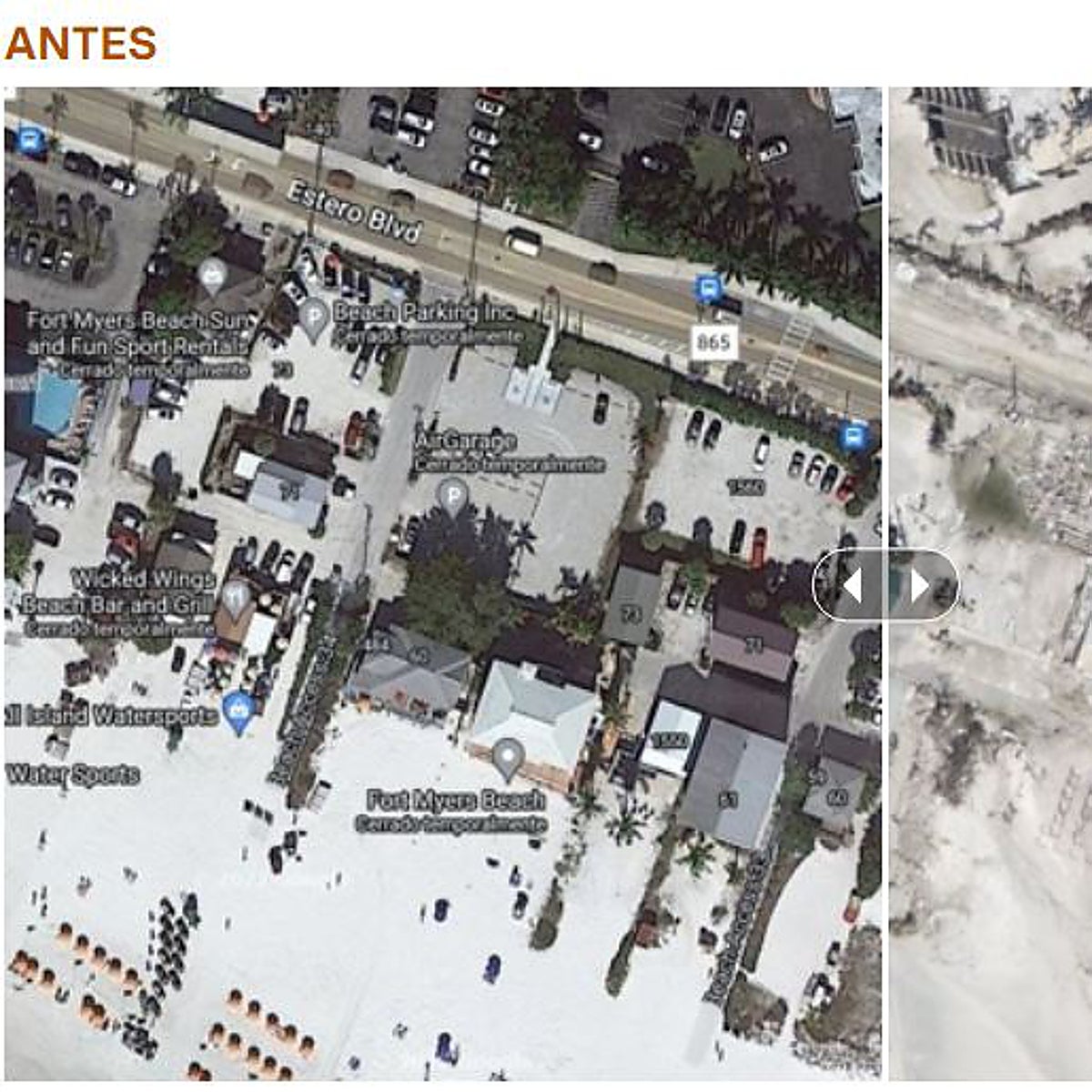 Así ha quedado Fort Myers, epicentro de la destrucción del huracán Ian