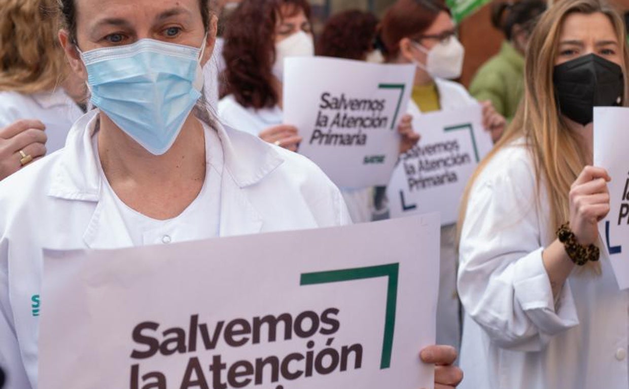 Protestas en Zaragoza para reivindicar una mejor Atención Primaria