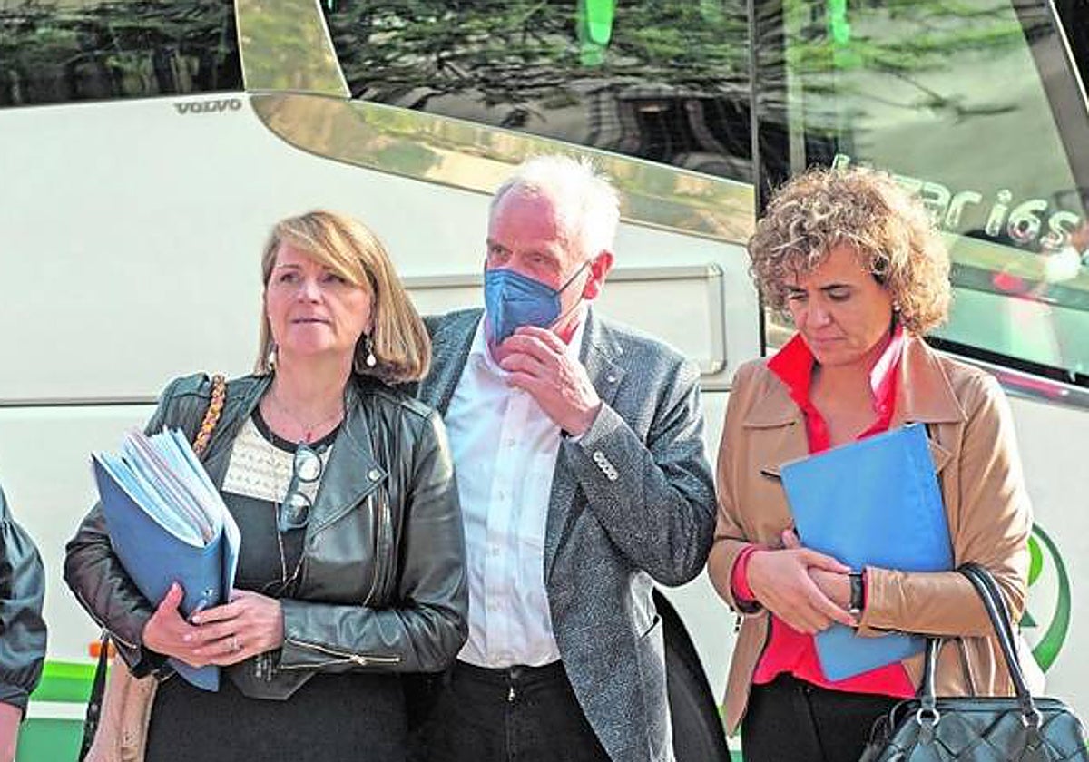 Delegación de la comisión de Peticiones del Parlamento Europeo durante su visita a Palma en abril