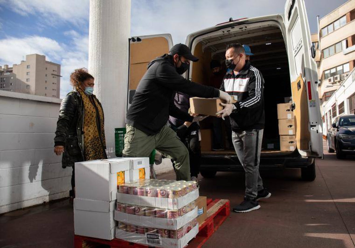 Voluntarios del Banco de Alimentos