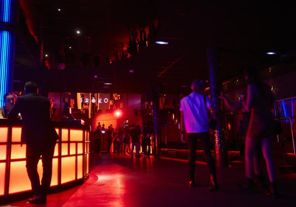 Imagen del interior de una discoteca.