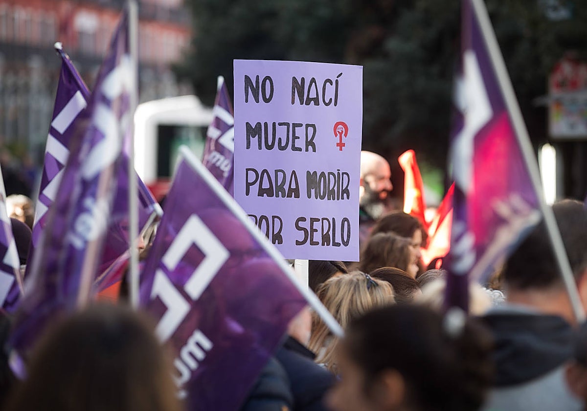 Manifestación contra la violencia de género