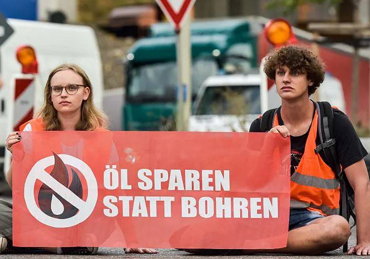 Los activistas Luisa S. y Yannick S.