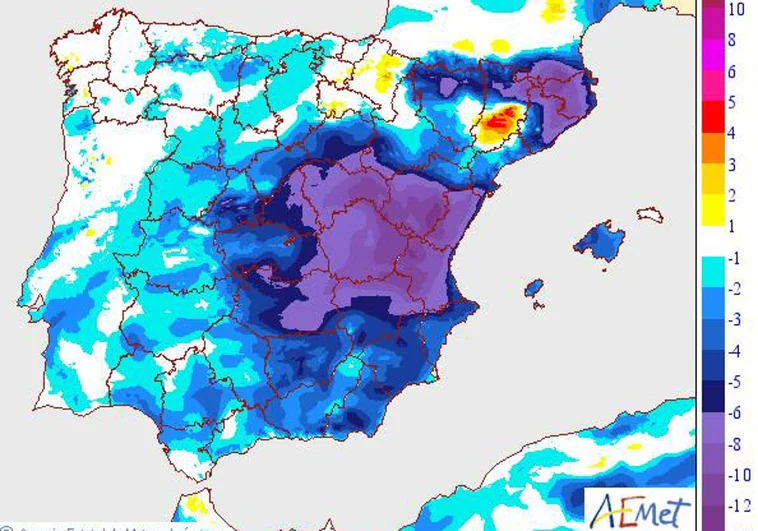 Llega a España la borrasca Isaack: las comunidades en riesgo por nevadas, lluvias y frío intenso