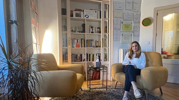 Alicia López Santos, en el despacho de Lazos