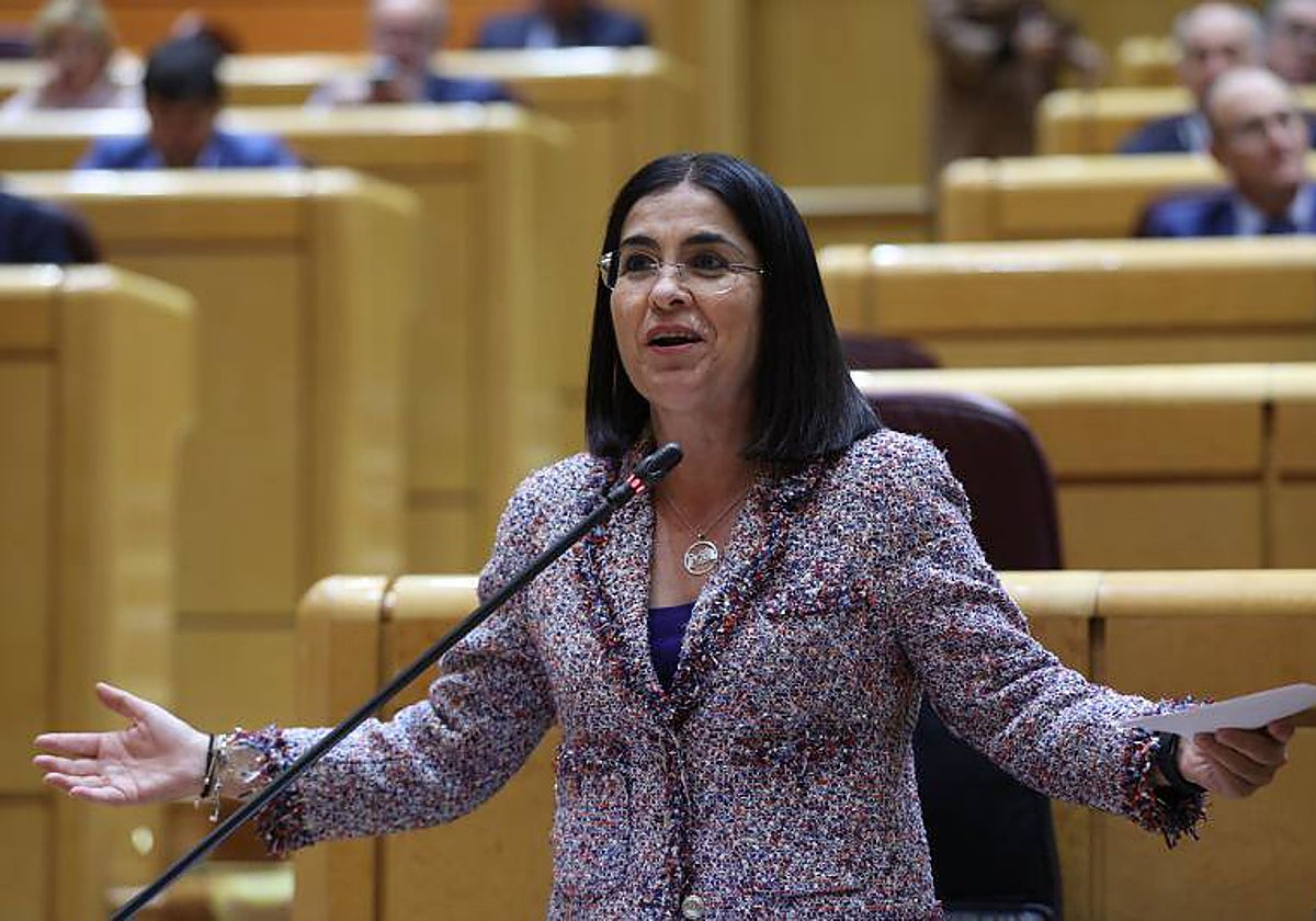 La ministra de Sanidad, Carolina Darias