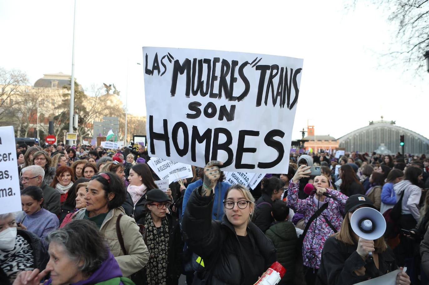 Manifestación alternativa a la oficial en Madrid