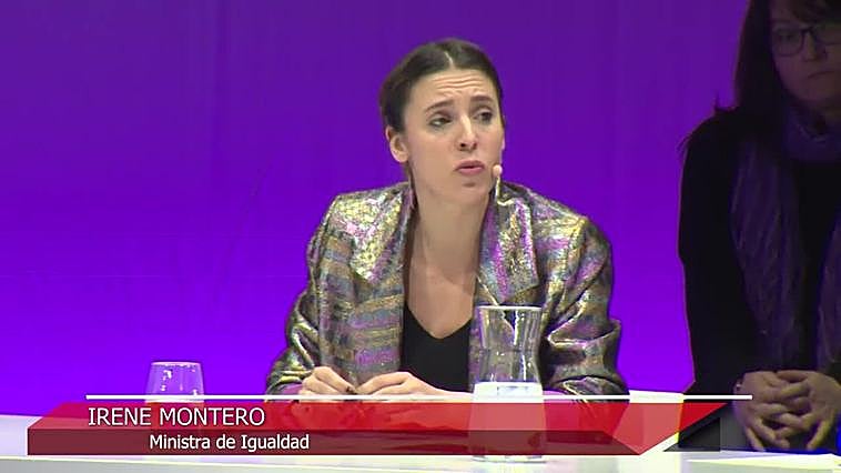 Jóvenes feministas se enfrentan a Irene Montero por la ley Trans
