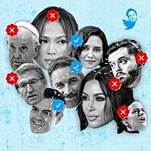Caos con el 'check' de Twitter: Real Madrid, Ayuso y Auronplay lo mantienen; el Papa, el Barcelona e Ibai lo pierden