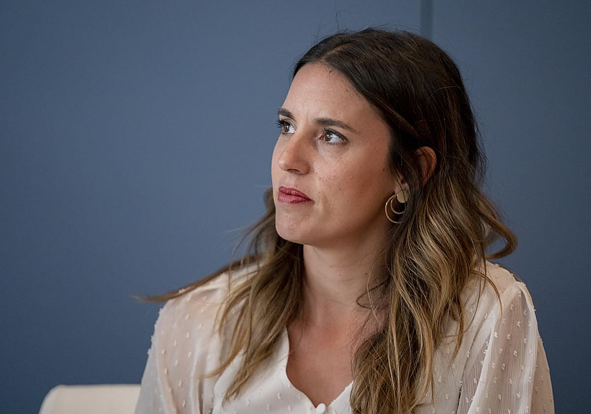 Irene Montero, durante la presentación del libro