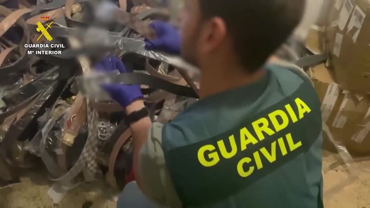 Ocho detenidos en Bizkaia por falsificar prendas con valor de millones de euros