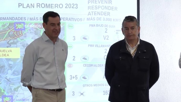 Moreno subraya el carácter "mágico" del embarque de las hermandades del Rocío en Sanlúcar