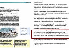 Adoctrinamiento a los alumnos vascos: los libros de Ciencias Sociales «anteponen» los pescadores vascos al reinado de Felipe II