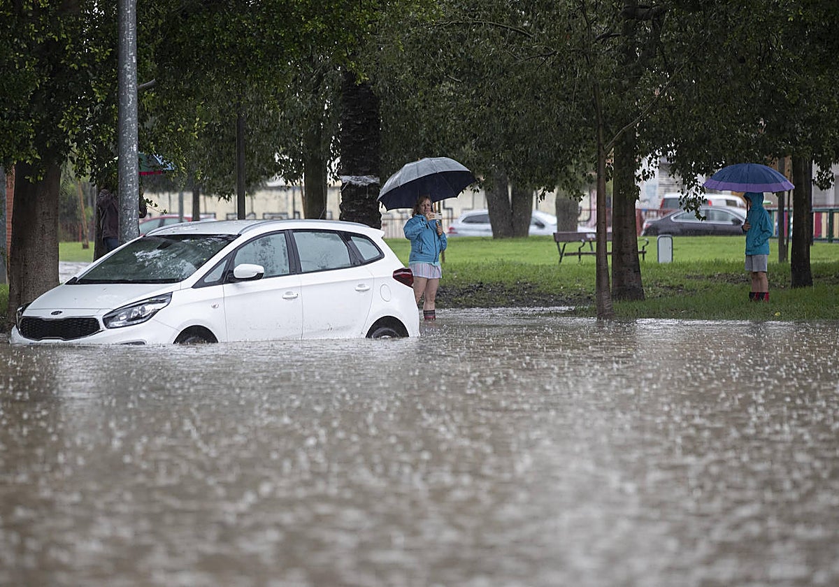 Inundaciones en la pedanía murciana de La Alberca