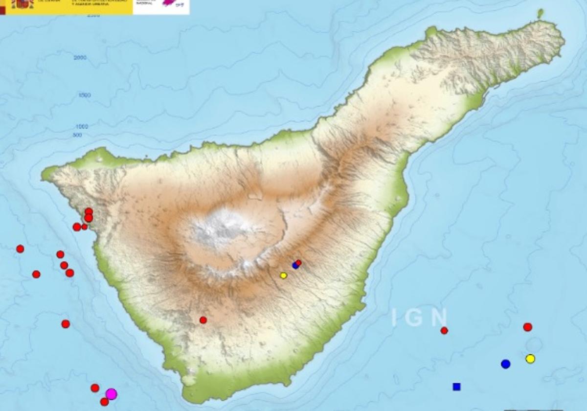 Cadena de terremotos en Tenerife