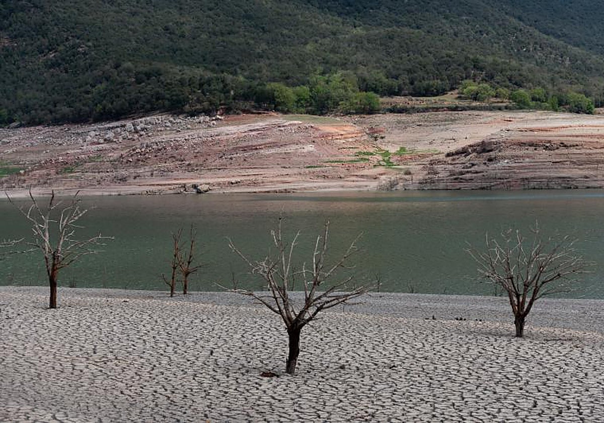 El pantano de Sau, el pasado marzo