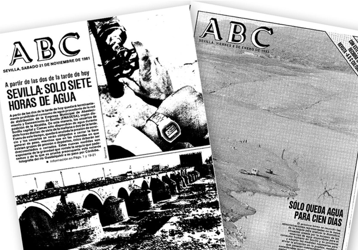 Portadas del ABC por la sequía de los ochenta y los noventa