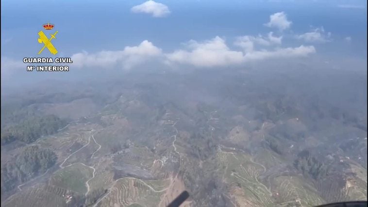 El incendio de Puntagorda (La Palma) se mantiene activo