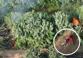 Un dron pilla 'in fraganti' a un pirómano mientras provocaba un incendio en el sur de Italia