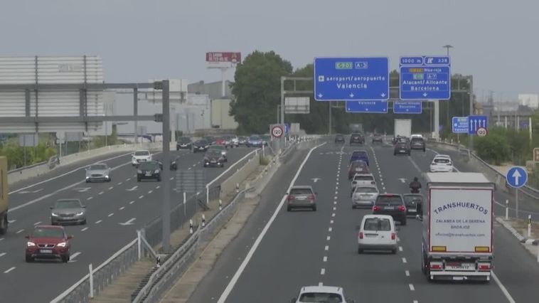 Tráfico en la entrada a València en la operación retorno