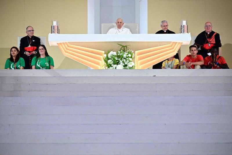 El Papa preside la Vigilia de la JMJ 2023.