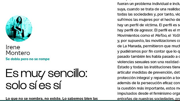 Artículo de la ministra en funciones en Canal Red TV