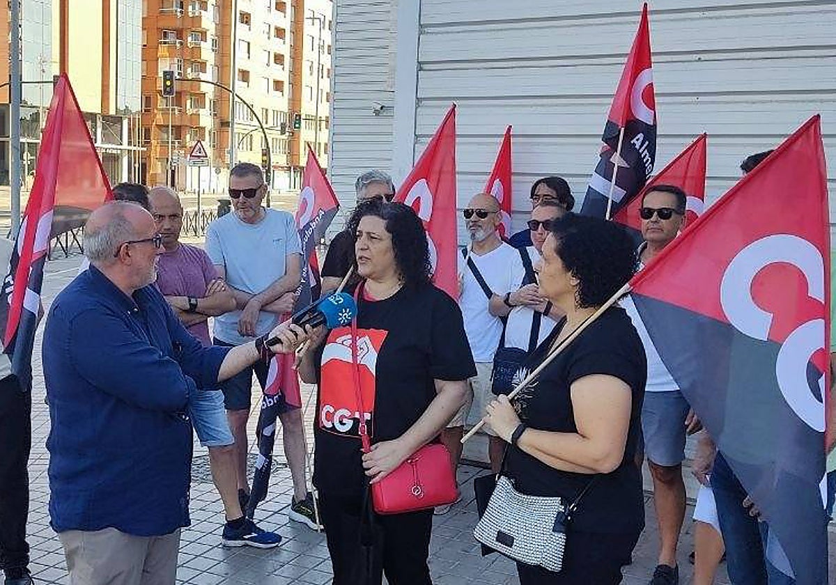 Una fotografía de la concentración compartida por Alejandro Lorenzo