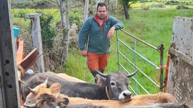 José Miguel Sainz, ganadero en Burgos