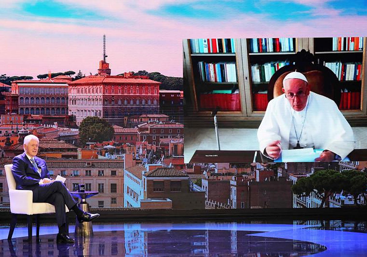 La intervención del Papa en el acto de Clinton