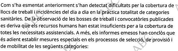 Carta sobre la falta de cobertura médica enviada en febrero de 2023