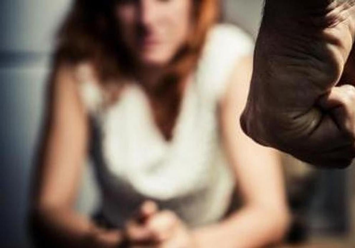 Una chica víctima de violencia machista